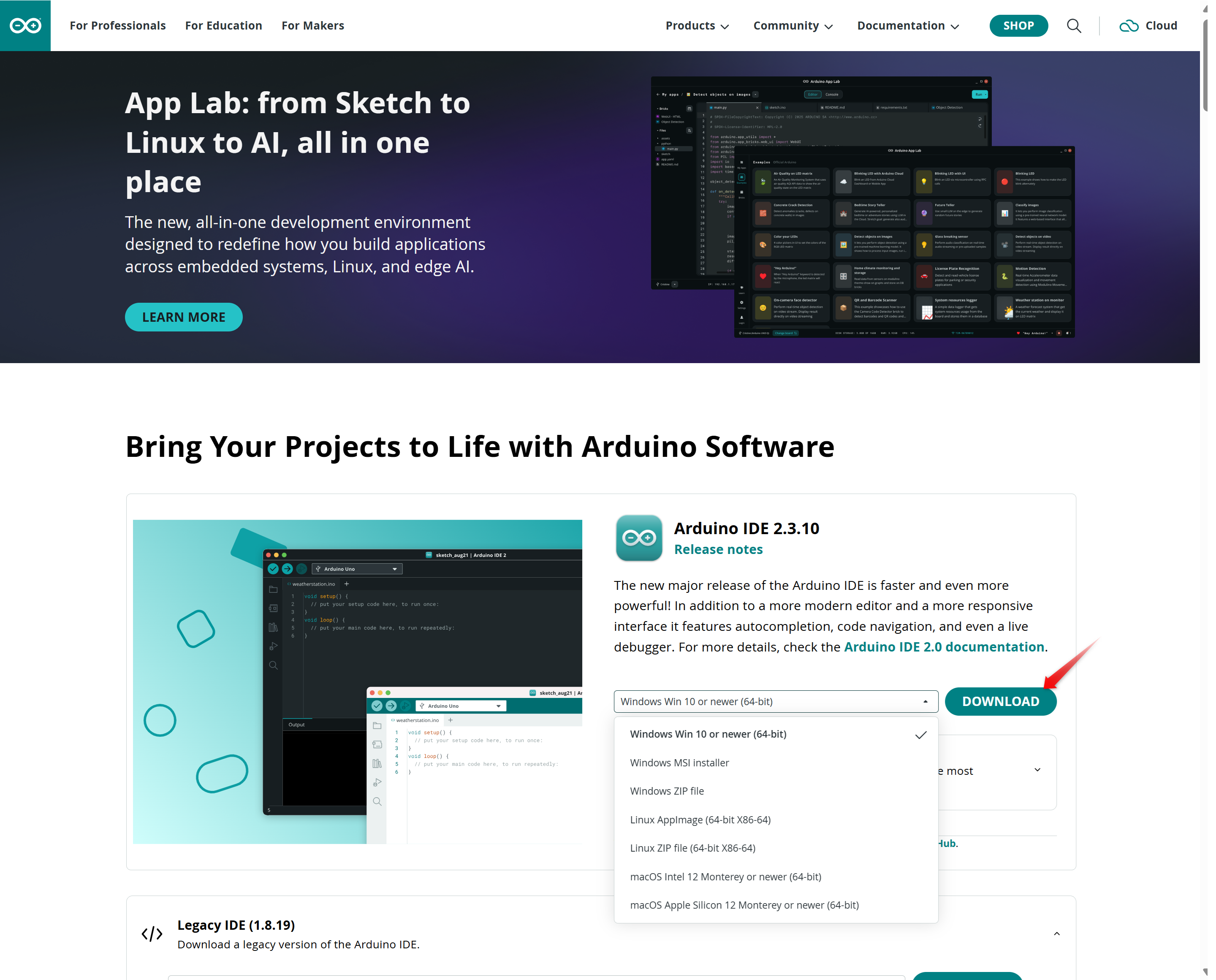 Arduino IDEインストール手順 1